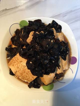 木耳焖豆腐的做法步骤：7