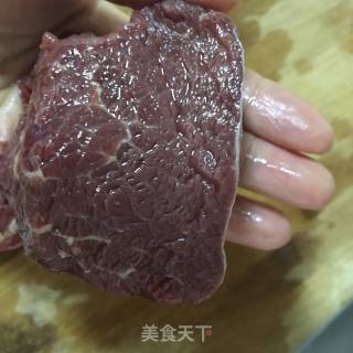 杏鲍菇炒牛肉的做法步骤：3