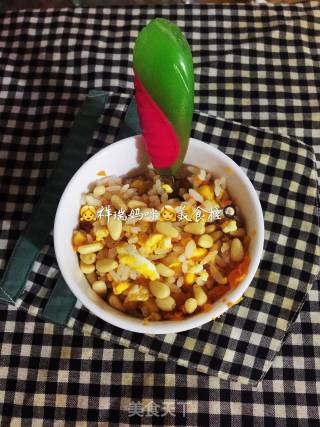祥瑞宝宝餐桌之大虾叉烧饭的做法步骤：9