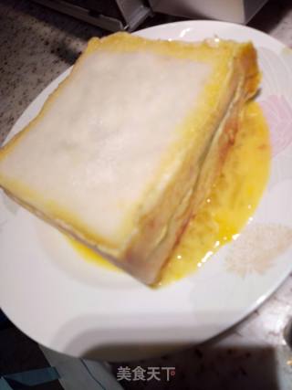 蛋煎三明治的做法步骤：9
