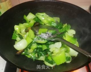 香菇油菜的做法步骤：6