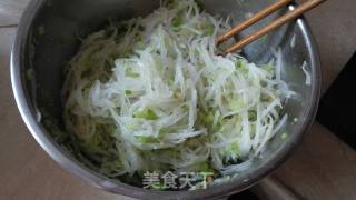 虾米萝卜煎饼的做法步骤：8