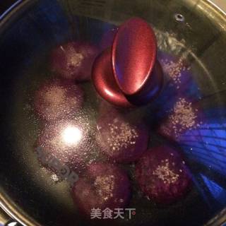 芝麻紫薯芝士饼的做法步骤：9