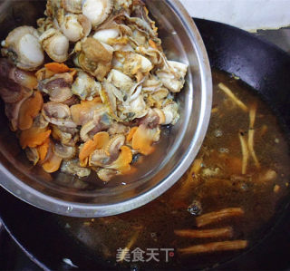 麻蛤扇贝打卤面的做法步骤：9