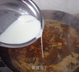 麻蛤扇贝打卤面的做法步骤：10