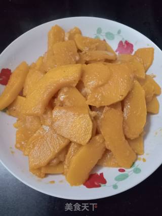 清炒南瓜片的做法步骤：4