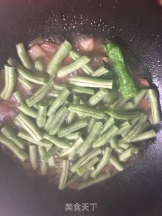 豆猪肉豆角焖饭的做法步骤：9