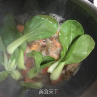 鲜虾热汤面的做法步骤：8
