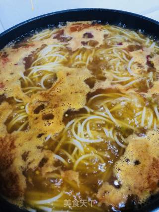 肉末酸豆角米粉的做法步骤：5