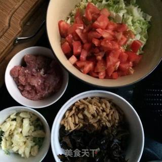 瘦肉时蔬面片的做法步骤：4