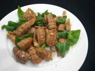 青椒炒皮皮虾的做法步骤：14