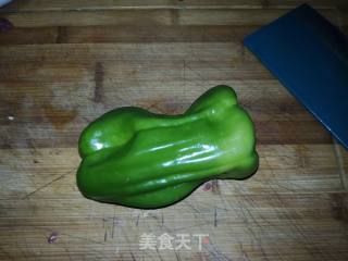 青椒蚝油杏鲍菇的做法步骤：3