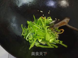 青椒蚝油杏鲍菇的做法步骤：9