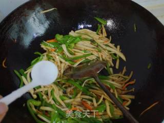 青椒蚝油杏鲍菇的做法步骤：13