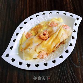 鲜虾鸡蛋肠粉的做法步骤：13