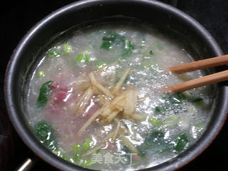 生滚牛肉白菜粥的做法步骤：5