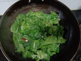 蒜香莴笋叶的做法步骤：5