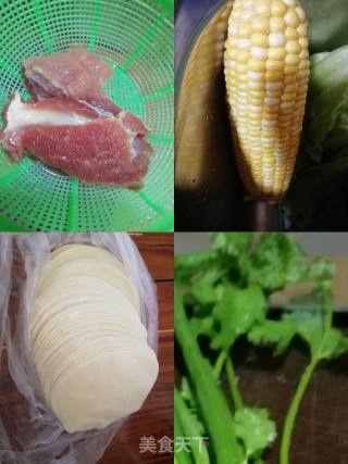 香煎玉米饺的做法步骤：1