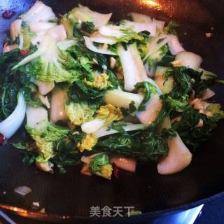 爆炒青菜的做法步骤：4