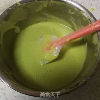奶油抹茶蛋糕卷的做法步骤：16