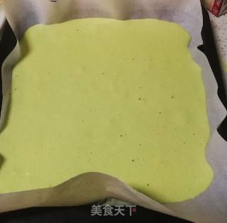 奶油抹茶蛋糕卷的做法步骤：21