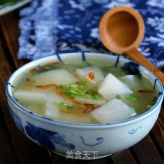 白萝卜虾米汤的做法步骤：8