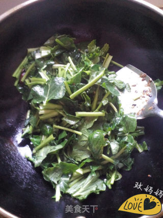 清炒苔菜的做法步骤：4