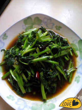 清炒苔菜的做法步骤：8