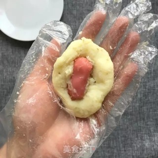 香酥土豆小热狗的做法步骤：3