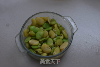 益智健脑蚕豆炒蛋的做法步骤：2
