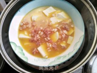 肉末豆腐蒸鸡蛋的做法步骤：8