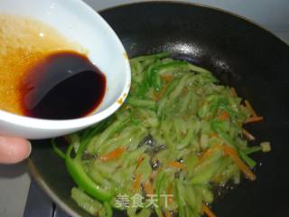 青椒炒茄丝的做法步骤：10