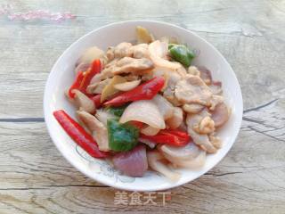 青红椒洋葱炒肉的做法步骤：19