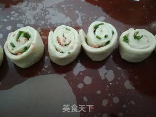 火腿香葱花卷的做法步骤：9