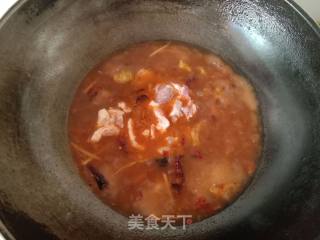 瘦肉豆腐泡烩猪血的做法步骤：10