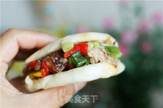 东坡肉夹馍的做法步骤：10
