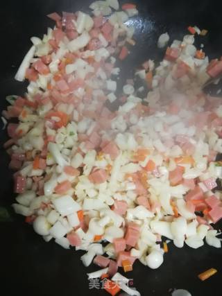 海鲜菇火腿汤的做法步骤：4