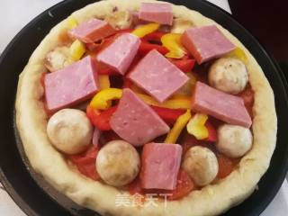 卷边火腿披萨的做法步骤：12