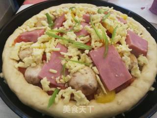 卷边火腿披萨的做法步骤：14
