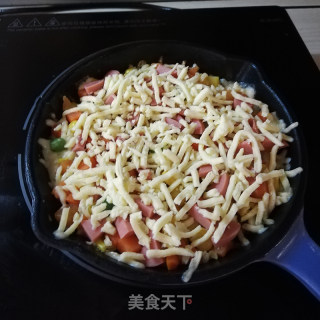 炸酱面什锦披萨的做法步骤：7