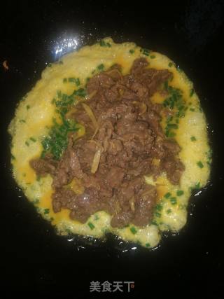 滑蛋牛肉的做法步骤：7