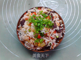 风干牦牛肉焖饭的做法步骤：13