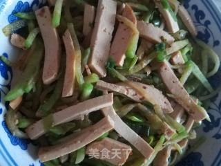 豆腐炒萝卜的做法步骤：8