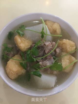 白萝卜油豆腐龙骨汤的做法步骤：9