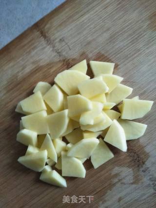土豆西红柿炒油菜的做法步骤：4