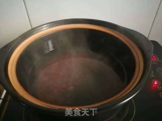红豆连藕糯米粥的做法步骤：2