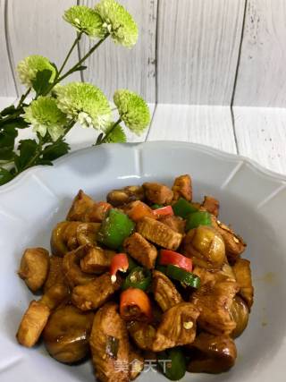 鸡脯肉烧板栗的做法步骤：19