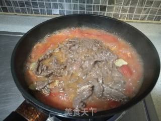 番茄炒牛肉的做法步骤：6