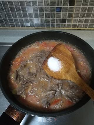 番茄炒牛肉的做法步骤：7