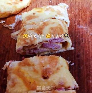 祥瑞宝宝餐桌之叉烧蛋卷的做法步骤：9